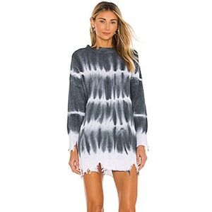 Superdown Shia Sweater Dress In Black and White